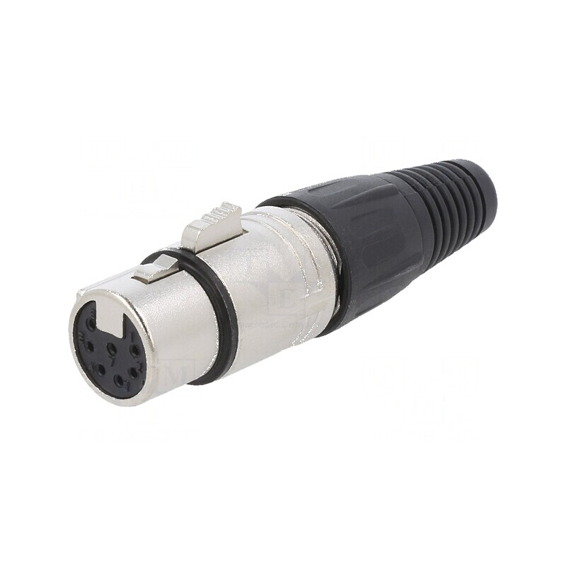 Conector XLR mufă mamă 7 pini drept pe cablu lipire argintat | Electronic-mag.ro | Componente Electronice Conector XLR mufă mamă 7 pini drept pe cablu lipire argintat | Electronic-mag.ro | Componente Electronice