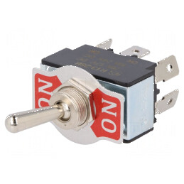 Comutator basculant DPDT ON-ON 20A/12VDC R13-28 0-55°C | Electronic-mag.ro | Componente Electronice