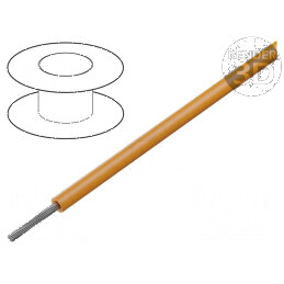 Cablu litat 20AWG TFE portocalie 600V 30m 1x20AWG | Electronic-mag.ro | Componente Electronice