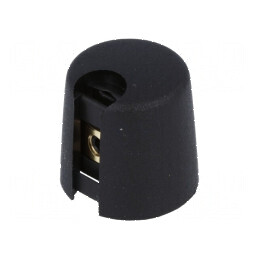 Buton rotativ plastic negru Ø6mm Ø16x16mm cu indicator | Electronic-mag.ro | Componente Electronice