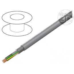 Cablu ecranat LiY-CY 7x0,75mm2 cu tresă de cupru cositorit PVC | Electronic-mag.ro | Componente Electronice