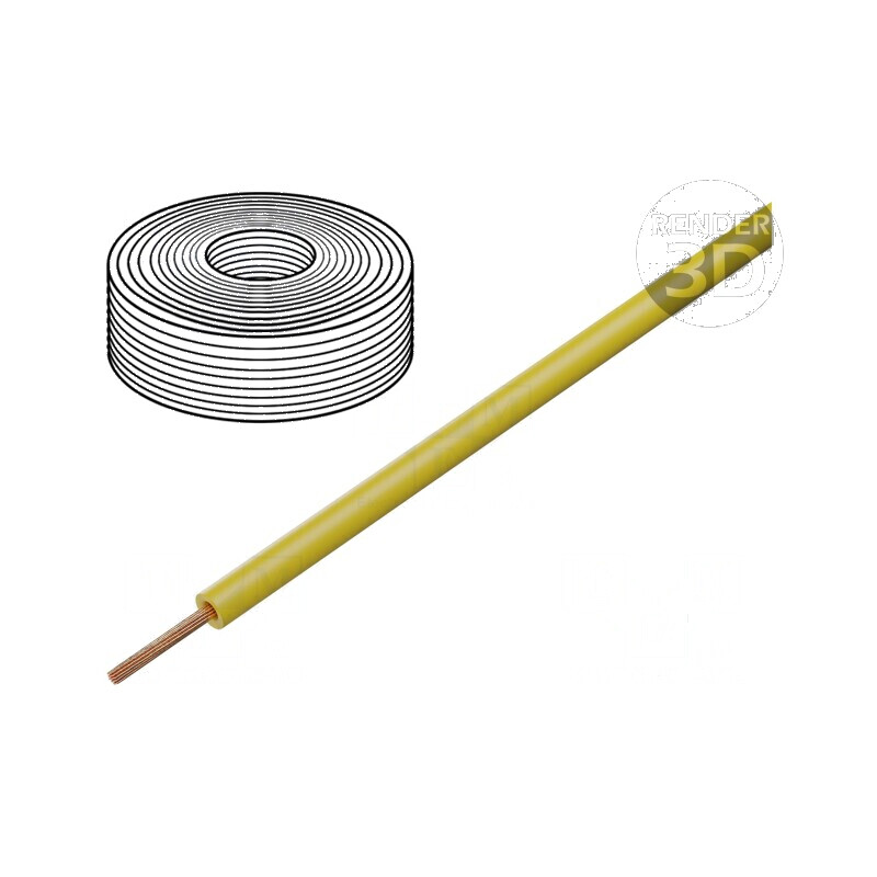 Cablu H07Z-K 6mm2 LSZH galben 100m 450V 750V | Electronic-mag.ro | Componente Electronice