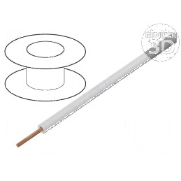 Cablu FlexiPlast-E 1x2,5mm2 alb 750V 32A 30-90°C | Electronic-mag.ro | Componente Electronice