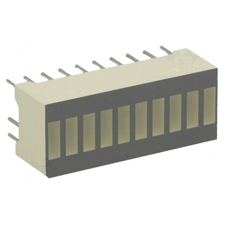 Afișaj LED riglă verde și roșie 25,4x10,16mm (10x) | Electronic-mag.ro | Componente Electronice