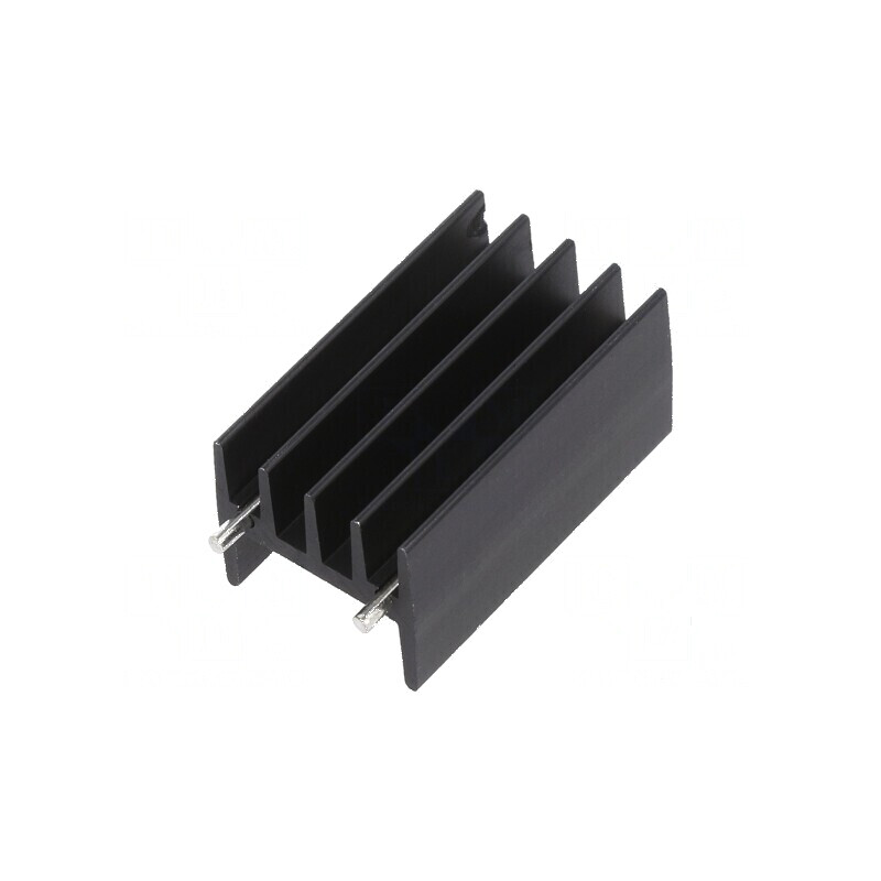 Radiator extrudat TO220 negru 16mm x 18,3mm x 32mm 12°C/W | Electronic-mag.ro | Componente Electronice