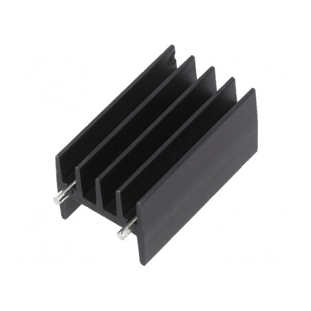 Radiator extrudat TO220 negru 16mm x 18,3mm x 32mm 12°C/W | Electronic-mag.ro | Componente Electronice