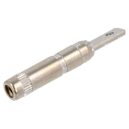 Conector banană 2mm soclu 10A 30VAC 60VDC alamă | Electronic-mag.ro | Componente Electronice