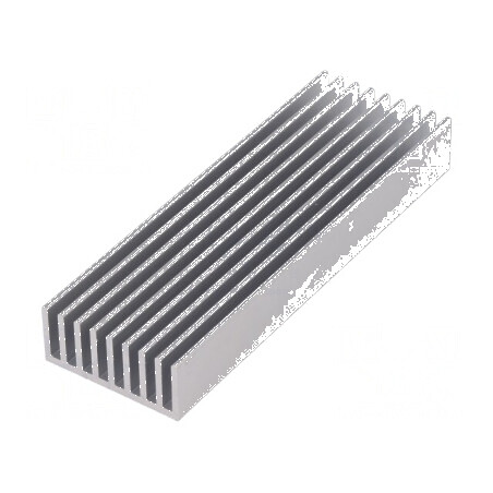 Radiator extrudat cu aripioare naturale 100mm x 33mm brut | Electronic-mag.ro | Componente Electronice