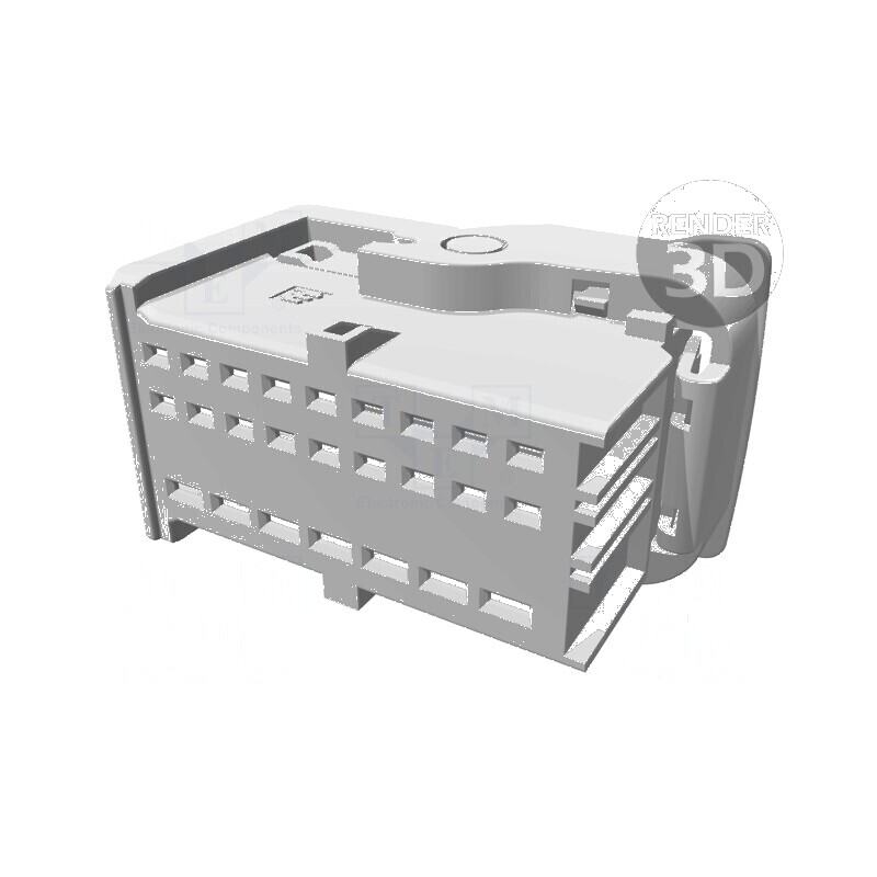 Protecție mufă MCP 1.5K/MCP 2.8 mamă PIN 25 neagră | Electronic-mag.ro | Componente Electronice