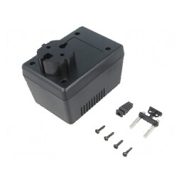 Carcasă alimentator cu împământare 65mm x 90mm x 57mm | Electronic-mag.ro | Componente Electronice