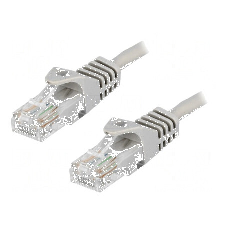 Cablul de rețea U/UTP 5e CCA gri 10m RJ45 | Electronic-mag.ro | Componente Electronice