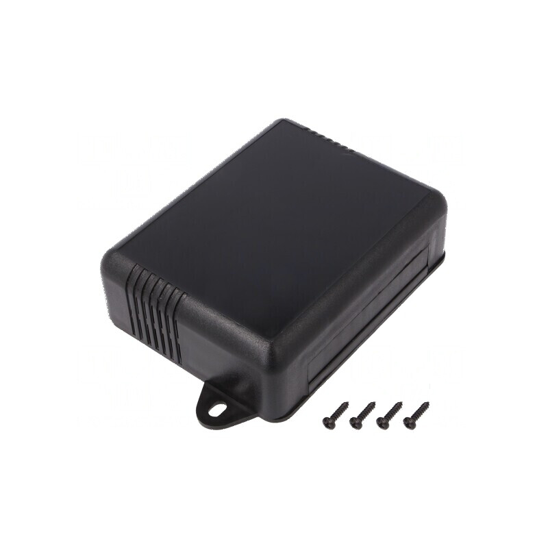 Carcasă montare pe perete ABS neagră 90mm x 115mm x 37mm | Electronic-mag.ro | Componente Electronice Carcasă montare pe perete ABS neagră 90mm x 115mm x 37mm | Electronic-mag.ro | Componente Electronice