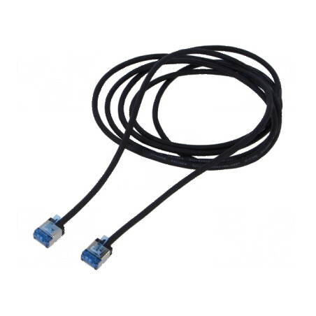 Cabluri Patch U/FTP 6a 2m LSZH Negru 32AWG | Electronic-mag.ro | Componente Electronice
