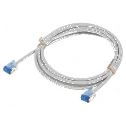 Cablul Patch U/FTP 6a 2m LSZH gri 32AWG aurit | Electronic-mag.ro | Componente Electronice