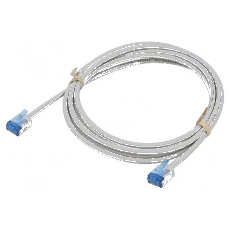 Cablul Patch U/FTP 6a 2m LSZH gri 32AWG aurit | Electronic-mag.ro | Componente Electronice