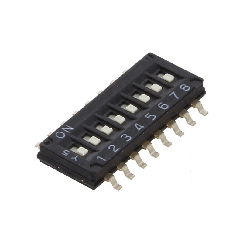 Comutator DIP-SWITCH 8 Secțiuni ON-OFF 0,025A 24VDC | Electronic-mag.ro | Componente Electronice Comutator DIP-SWITCH 8 Secțiuni ON-OFF 0,025A 24VDC | Electronic-mag.ro | Componente Electronice