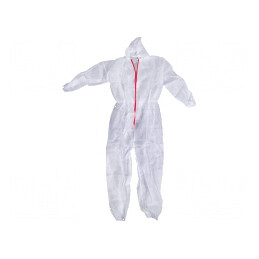 Costum de vopsit XXXL alb cu glugă | Electronic-mag.ro | Componente Electronice