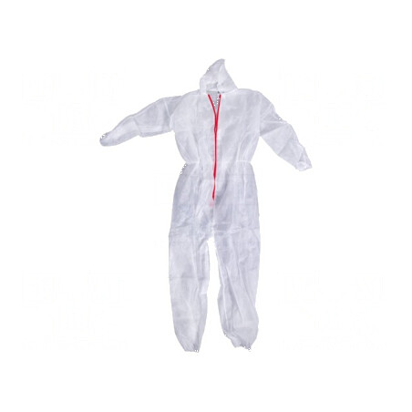 Costum de pictură cu glugă, mărimea XL, alb | Electronic-mag.ro | Componente Electronice