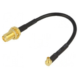 Cablu adaptor RG174 100mm MMCX la SMA -40÷85°C | Electronic-mag.ro | Componente Electronice