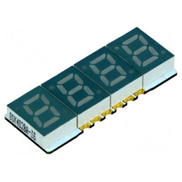 Afișaj LED 7 segmente 7mm roșu 4 caractere 0,28 2÷10mcd | Electronic-mag.ro | Componente Electronice
