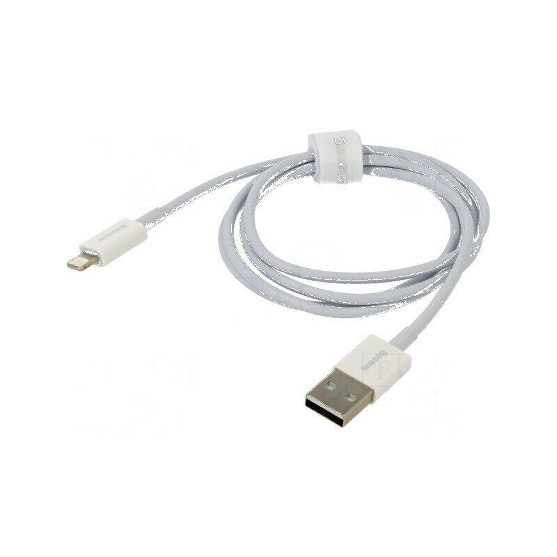 Cablu Apple Lightning USB A 1m alb textil 2,4A | Electronic-mag.ro | Componente Electronice Cablu Apple Lightning USB A 1m alb textil 2,4A | Electronic-mag.ro | Componente Electronice