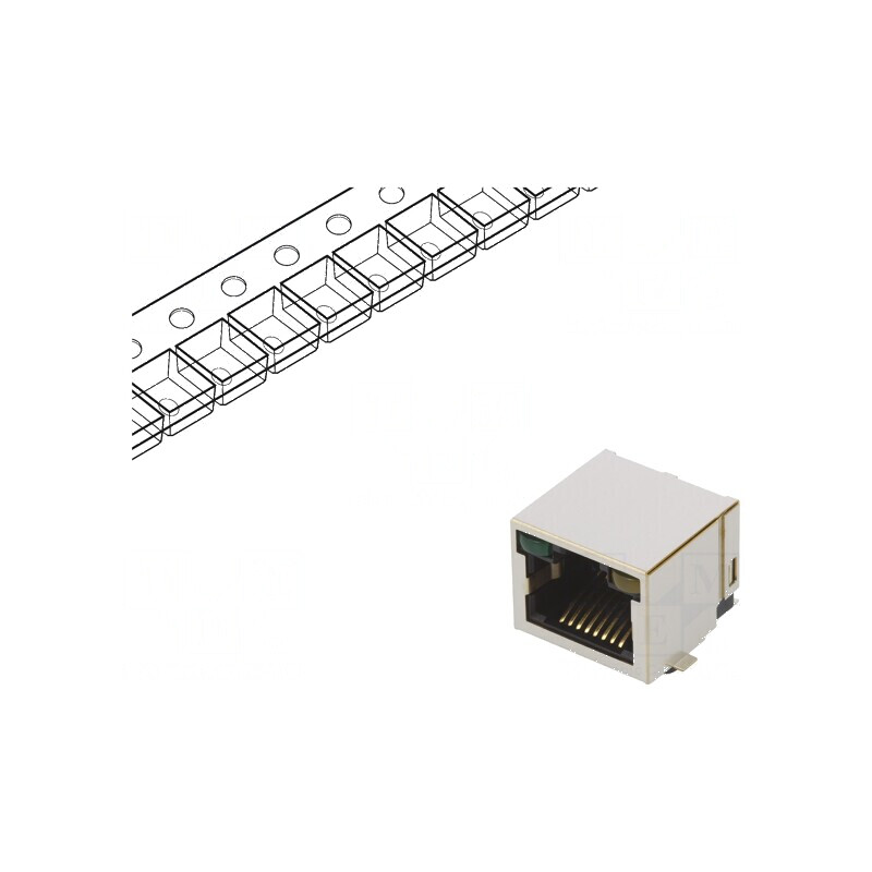 Conector RJ45 soclu PIN 8 aurit 8p8c pentru PCB | Electronic-mag.ro | Componente Electronice Conector RJ45 soclu PIN 8 aurit 8p8c pentru PCB | Electronic-mag.ro | Componente Electronice