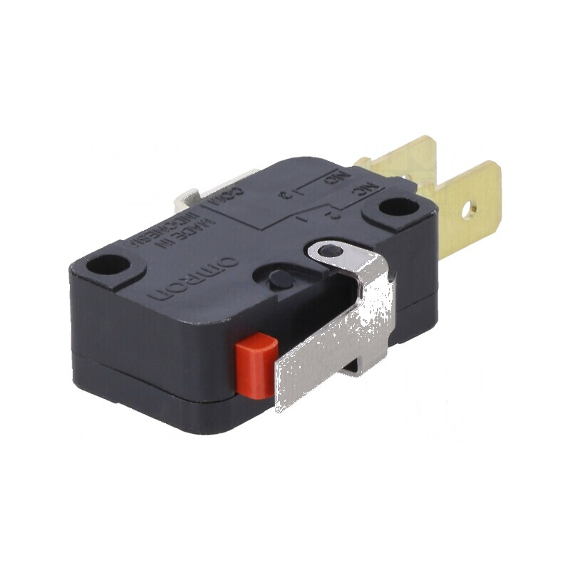 Microîntrerupător SNAP ACTION 16A 250VAC SPDT D3V cu manetă | Electronic-mag.ro | Componente Electronice