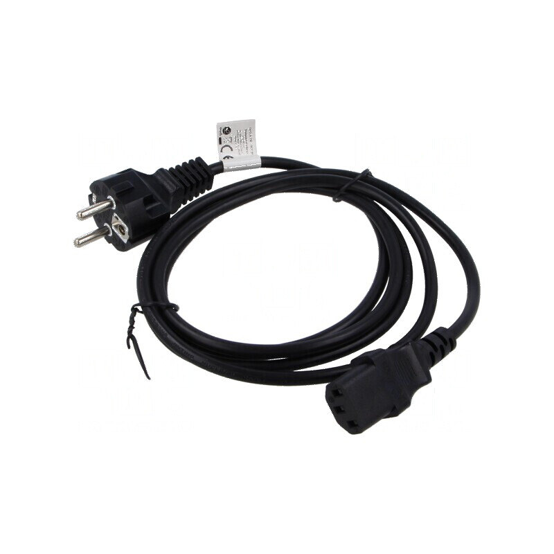 Cablu CEE 7/7 (E/F) cu mufă IEC C13 mamă, lungime 1,8m, negru | Electronic-mag.ro | Componente Electronice Cablu CEE 7/7 (E/F) cu mufă IEC C13 mamă, lungime 1,8m, negru | Electronic-mag.ro | Componente Electronice