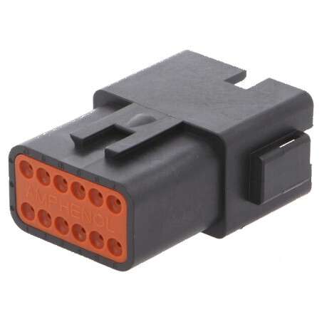 Conector cablu cablu mufă tată AT PIN 12 negru | Electronic-mag.ro | Componente Electronice
