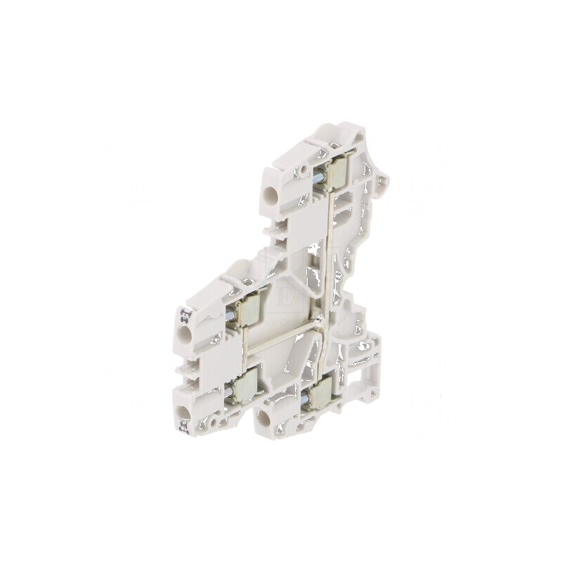 Termostat îmbinare șine 0,2-4mm² 4 borne gri 5,2mm | Electronic-mag.ro | Componente Electronice