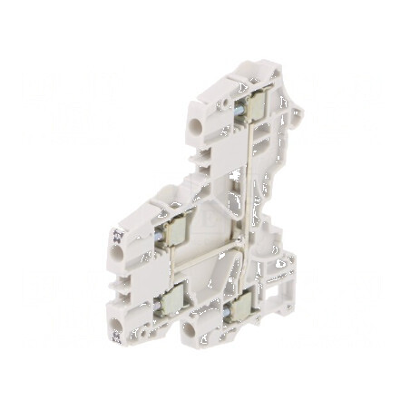 Termostat îmbinare șine 0,2-4mm² 4 borne gri 5,2mm | Electronic-mag.ro | Componente Electronice