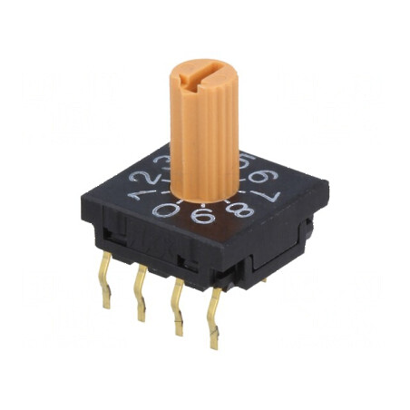 Întrerupător codificare DEC/BCD THT Poz: 10 1000MΩ | Electronic-mag.ro | Componente Electronice