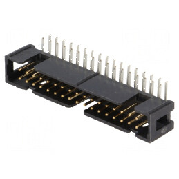 Conector IDC soclu tată 34 PIN 90° THT pentru PCB | Electronic-mag.ro | Componente Electronice