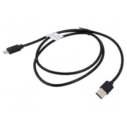 Cablu USB 2.0 A la C 1m negru 22AWG | Electronic-mag.ro | Componente Electronice