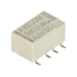 Releu electromagnetic DPDT 4,5VDC 2A 0,5A/125VAC | Electronic-mag.ro | Componente Electronice