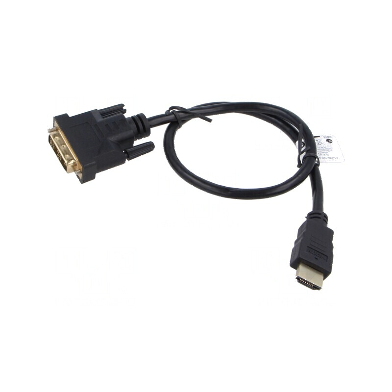 Cablu DVI-D la HDMI 0,5m negru | Electronic-mag.ro | Componente Electronice Cablu DVI-D la HDMI 0,5m negru | Electronic-mag.ro | Componente Electronice