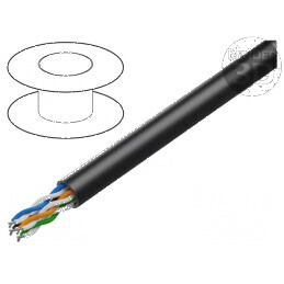 Cablu Ethernet industrial U/UTP 4x2x24AWG exterior 5e | Electronic-mag.ro | Componente Electronice