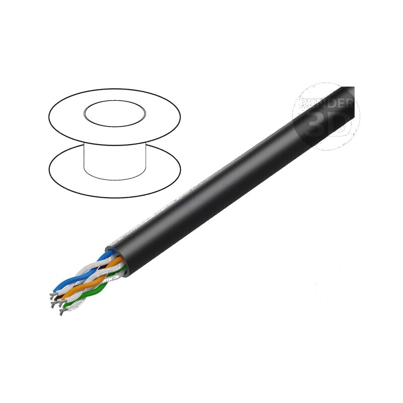 Cablu Ethernet industrial U/UTP 4x2x24AWG exterior 5e | Electronic-mag.ro | Componente Electronice Cablu Ethernet industrial U/UTP 4x2x24AWG exterior 5e | Electronic-mag.ro | Componente Electronice