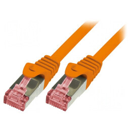 Cablul Patch S/FTP 6 Litai Cu LSZH Portocalie 2m 27AWG | Electronic-mag.ro | Componente Electronice