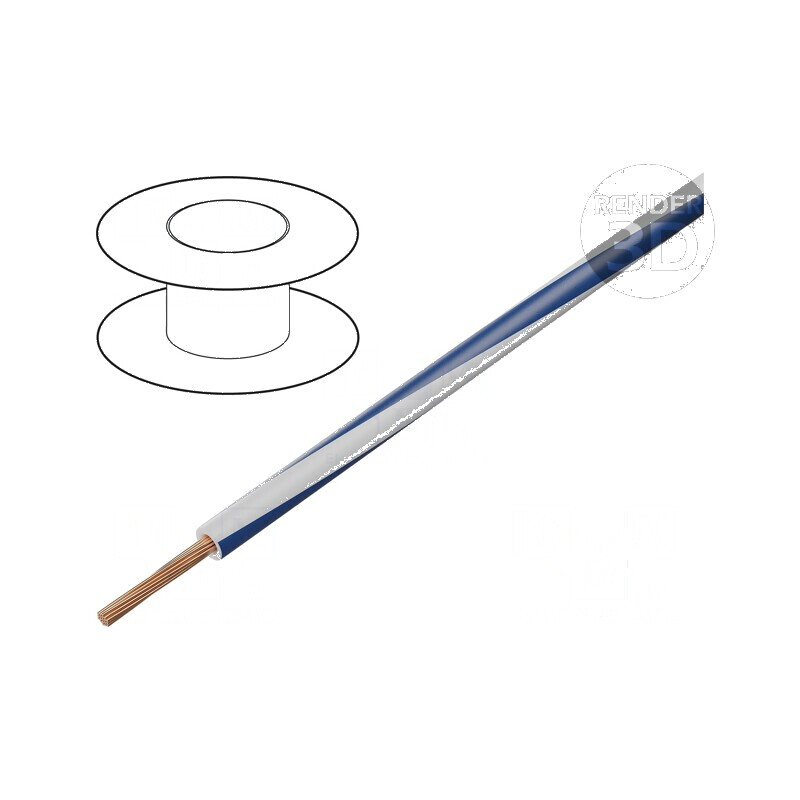 Cablu H07V2-K 4mm2 12AWG PVC alb-albastru închis | Electronic-mag.ro | Componente Electronice Cablu H07V2-K 4mm2 12AWG PVC alb-albastru închis | Electronic-mag.ro | Componente Electronice