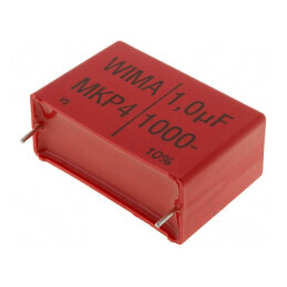 Condensator polipropilenă 1uF 17x29x41,5mm THT ±10% 1kVDC | Electronic-mag.ro | Componente Electronice