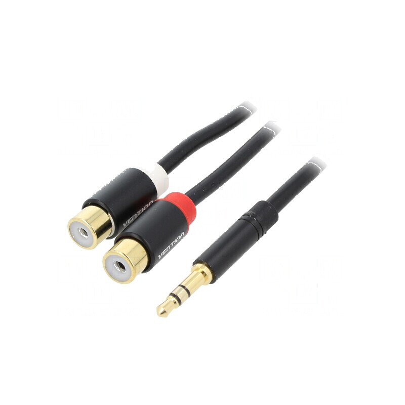 Cablu Jack 3,5mm 3pin la RCA soclu x2, 0,3m, placare aurit | Electronic-mag.ro | Componente Electronice Cablu Jack 3,5mm 3pin la RCA soclu x2, 0,3m, placare aurit | Electronic-mag.ro | Componente Electronice