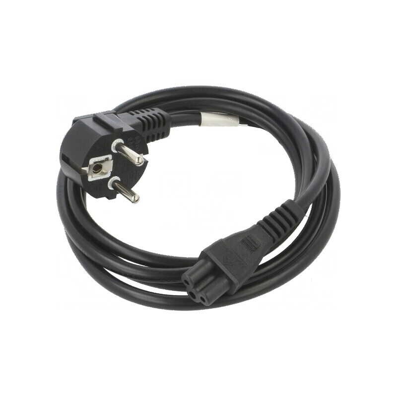 Cablu CEE 7/7 ştecăr în unghi IEC C5 mamă PVC negru | Electronic-mag.ro | Componente Electronice Cablu CEE 7/7 ştecăr în unghi IEC C5 mamă PVC negru | Electronic-mag.ro | Componente Electronice