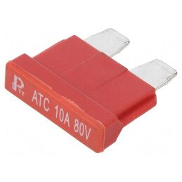 Siguranţă auto 10A 80VDC 19mm cupru cositorit | Electronic-mag.ro | Componente Electronice