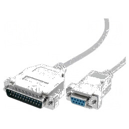 Cablu D-Sub 25pin la 9pin, 1,8m, Ø5mm | Electronic-mag.ro | Componente Electronice