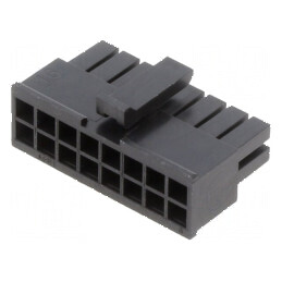 MicroFit 3.0 DR Receptacle 16 Circuit Green Wire High Frequency | Electronic-mag.ro | Componente Electronice