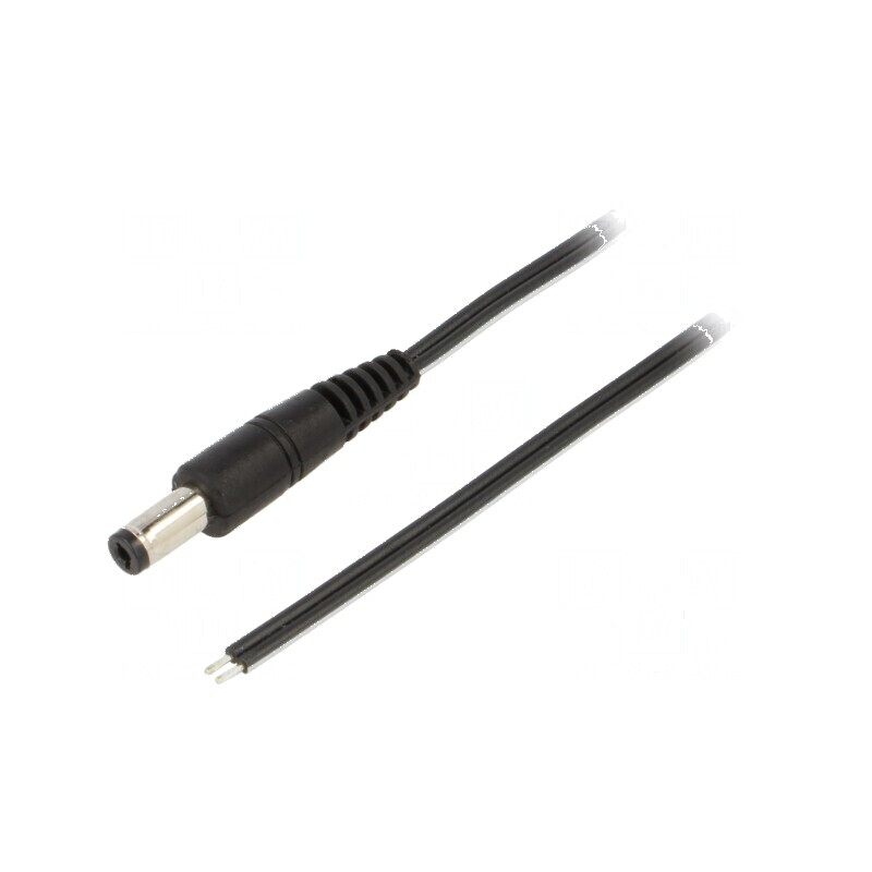 Cablu DC 5,5/2,1 mm drept 1,5m 2x0,5mm² negru | Electronic-mag.ro | Componente Electronice Cablu DC 5,5/2,1 mm drept 1,5m 2x0,5mm² negru | Electronic-mag.ro | Componente Electronice