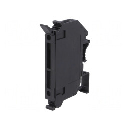 Clemă siguranţe cilindrice 5x20mm pentru şină DIN 6,3A | Electronic-mag.ro | Componente Electronice