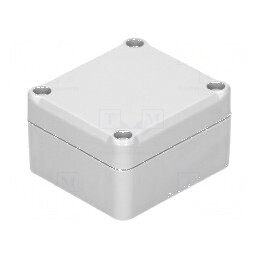 Carcasă universală ABS gri 57mm x 63mm x 37mm cu garnitură | Electronic-mag.ro | Componente Electronice