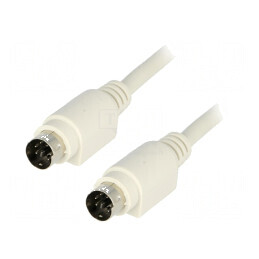 Cablu PS/2 3m mufă ambele părţi conexiune 1:1 | Electronic-mag.ro | Componente Electronice